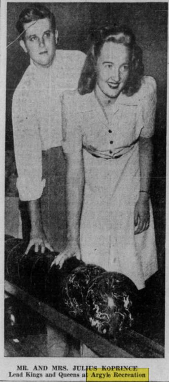 Ambassador Lanes (Argyle Lanes) - July 1941 Photo (newer photo)